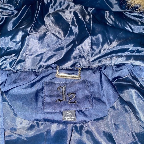 New J2 by Jou Jou Blue Hooded Puffer Jacket - Picture 8 of 12